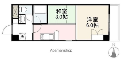 ル・ベールドゥ[1K/31.11m2]の間取図