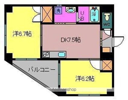 クレストコート[2DK/43.74m2]のその他内装