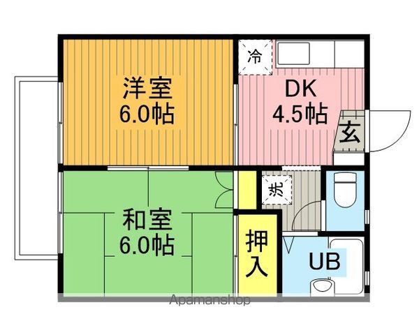 グリーンパークフラッツの間取り写真