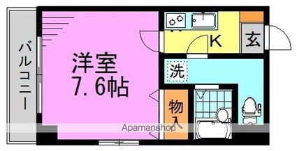 ヴェローナ阿佐谷南[1K/24.01m2]の間取図