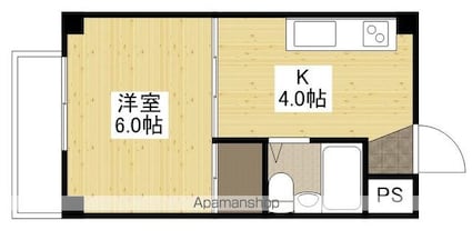 第１０宇品ビル（旧第１０山田ビル）[1K/19.5m2]の間取図