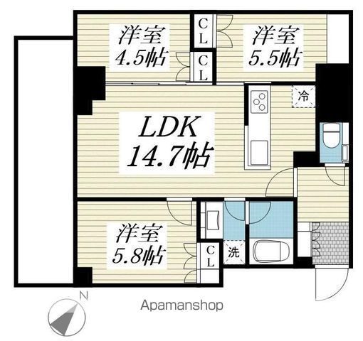 アトラス豊田の間取り