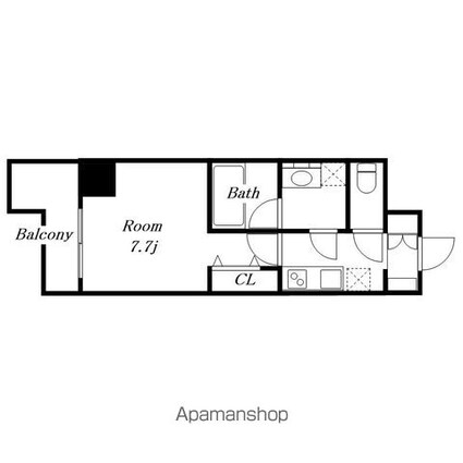 Ｅ－ｃｉｔｙ大須[1K/28.9m2]の間取図