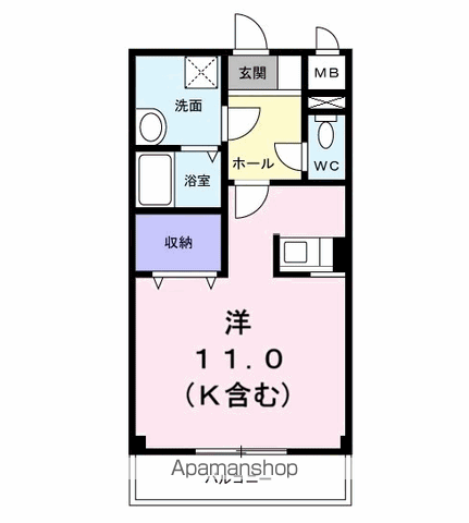 アンソレイニの間取り写真