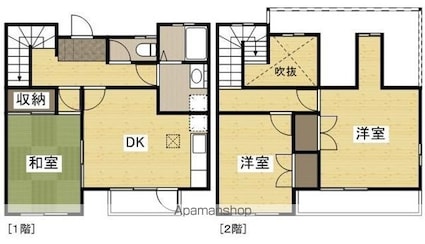 ガーデンハウス[3DK/77.83m2]の間取図