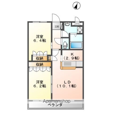 BIENVIVRE楡木の間取り写真