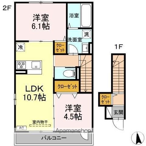 アルモニー戸室の間取り写真