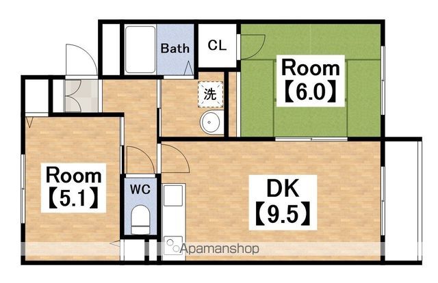 US−1住吉東の間取り写真