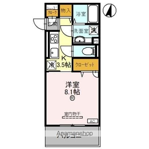 【和歌山市岡円福院東ノ丁のアパートの間取り】