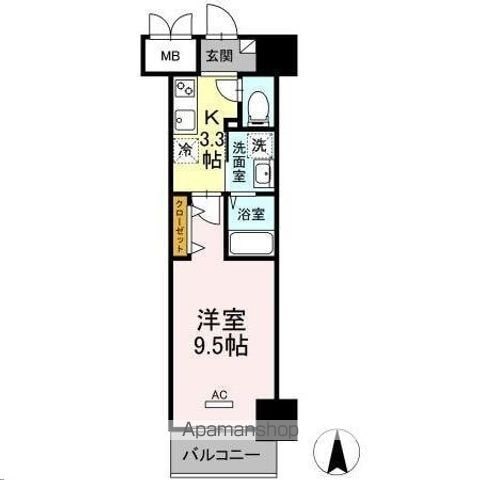 ロージェ泉中央の間取り写真