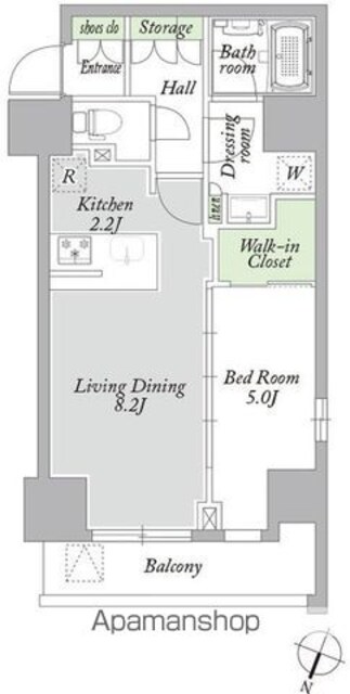アーバンパーク西巣鴨ＥＡＳＴ[1LDK/41.09m2]の間取図