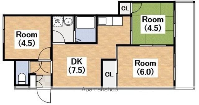 グレースハイム上住吉の間取り写真