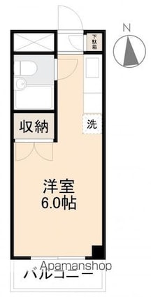 コーポ川添[1R/19.8m2]の間取図