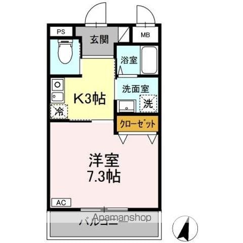 グラシア三川の間取り写真