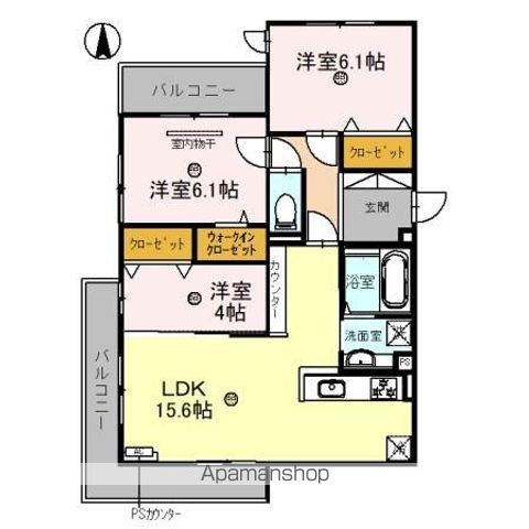 同じ建物の物件間取り写真 - ID:227085637200