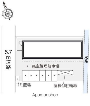 レオパレス新百合[1K/19.87m2]の配置図