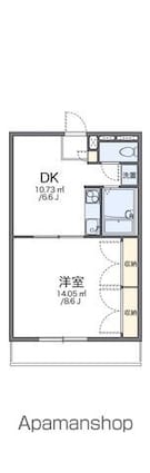 レオパレスクボタ[1DK/33.12m2]の間取図