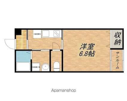 レジーナ[1K/26m2]の間取図