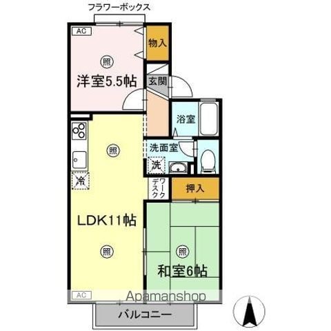 セジュールカワコーの間取り写真