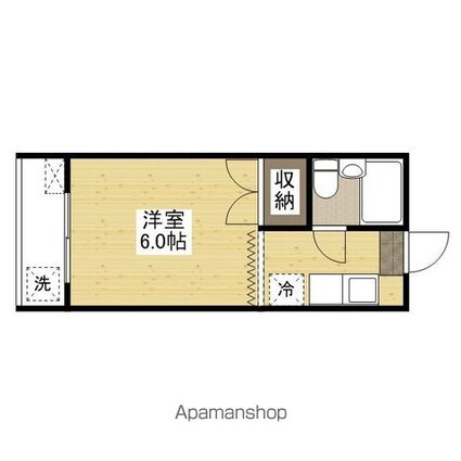 広島県広島市佐伯区坪井１丁目[1K/16.2m2]の間取図