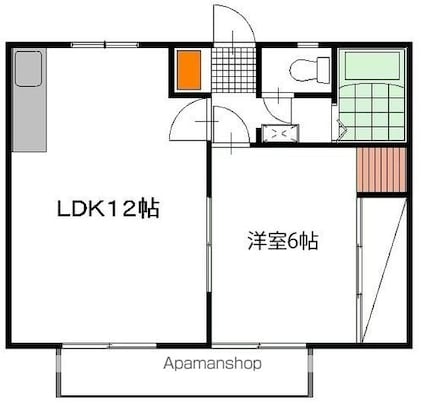 サンライフ大平[1LDK/40.92m2]の間取図