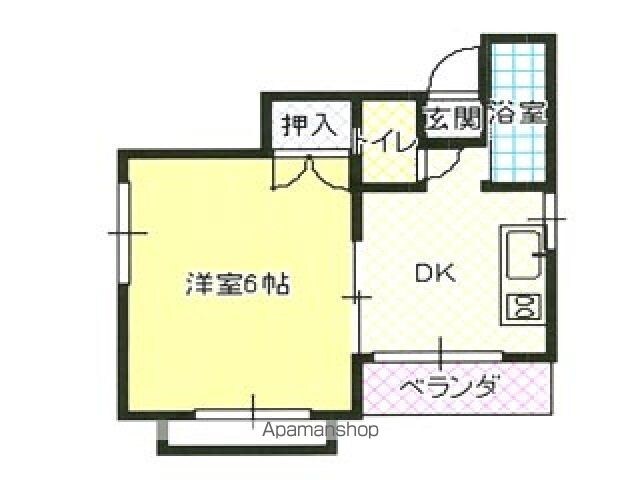澤原ビル[1DK/23m2]の間取図