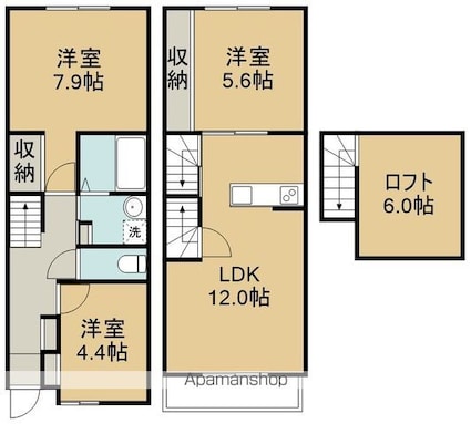 Ｕｎｊｏｉｒ[3LDK/72.25m2]の間取図