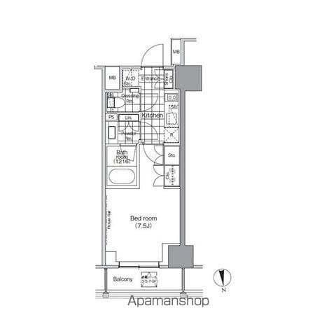 パークハビオ門前仲町の間取り