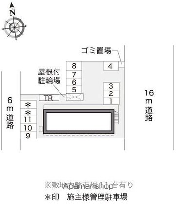 レオパレスＣＨＥＶＡＬ[1K/23.18m2]の配置図