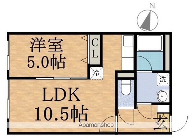 札幌市南北線 北３４条駅 徒歩3分 4階建 築11年の間取り写真