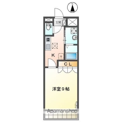 Ｍ・Ｍコンフォルト[1K/31.02m2]の間取図