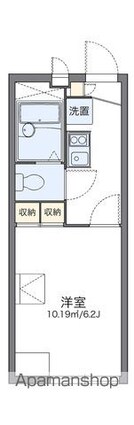 レオパレスＭＥ[1K/19.87m2]の間取図