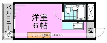 メゾン・ド・ポリピエ[1R/13.75m2]の間取図