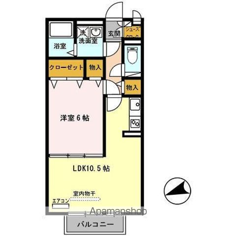 【和歌山市土入のアパートの間取り】