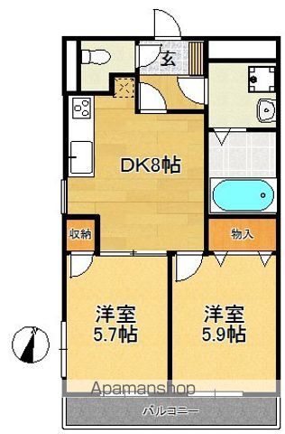 クレスト鷺沼の間取り写真