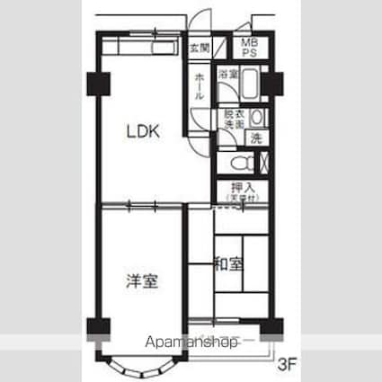 イーグランド光が丘[2LDK/51.84m2]の間取図