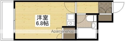 ダイアパレス皆実町[1R/18.09m2]の間取図