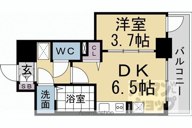ファステート京都東寺フェイブの間取り写真