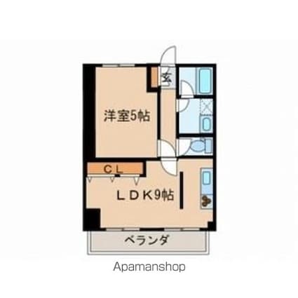 プロミネント岩塚[2LDK/40.28m2]の間取図
