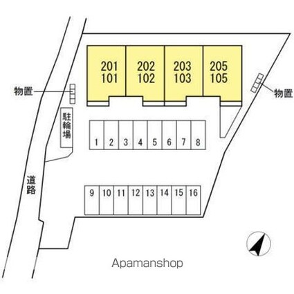 Ｒｅａｌ（レアル）[1LDK/50.05m2]の配置図