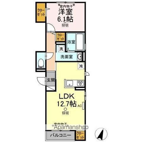 山陽本線 倉敷駅 徒歩7分 3階建 築6年の間取り写真