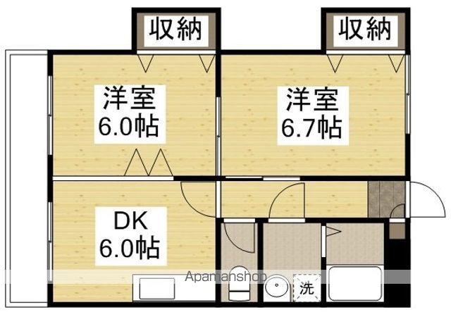 ベルカント辰巳の間取り写真