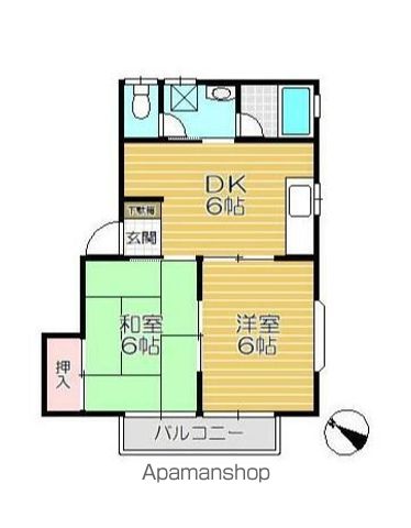 【藤コーポ（土合南２５）　Ｃの間取り】