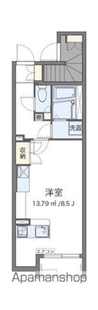 レオネクストベルテンポ[1R/26.77m2]の間取図