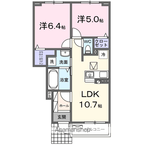 【八街ほアパートの間取り】