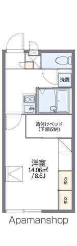 レオパレスヤングフォレストBの間取り写真
