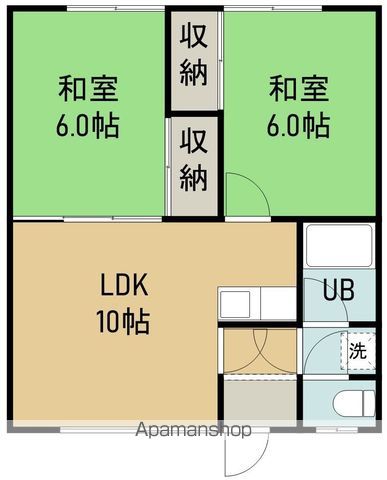 コーポオトAの間取り写真