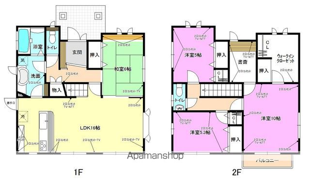 周南市 2階建 築25年の外観写真