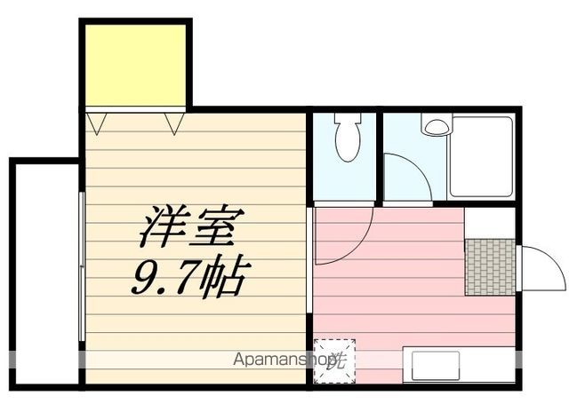 フレッシュ高宮 202 ｜ 福岡県福岡市南区高宮４丁目3-13（賃貸アパート1R・2階・19.44㎡） その2