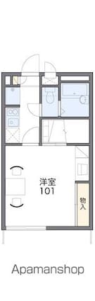 レオパレスレジーナ[1K/23.18m2]の間取図